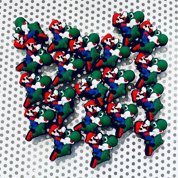 Lot of 20 Super Mario Character Shoe Charms + FREE Gift w/ALL orders (HYB018-14) - Picture 1 of 2